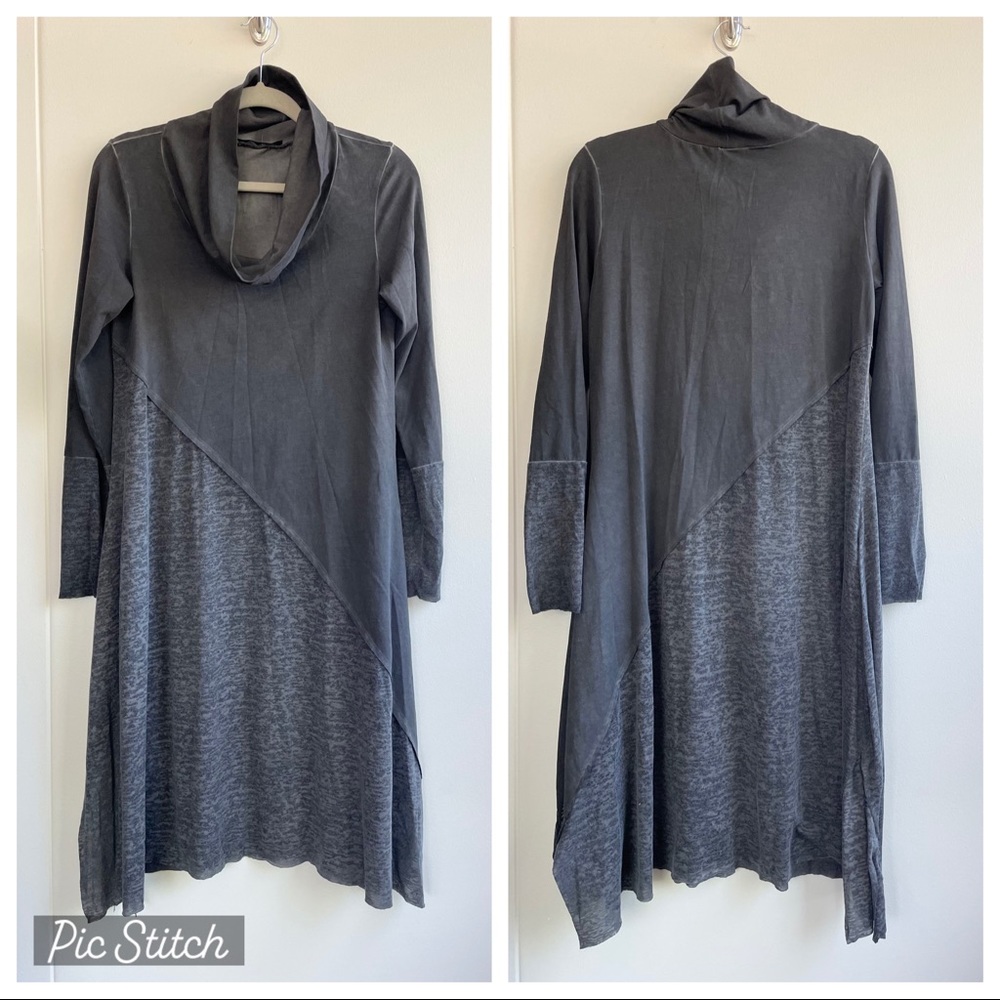 Luukaa Asymmetrical Cowel Neck Tunic Top